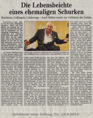 Gelnhausen Zeitg artikel April 2015