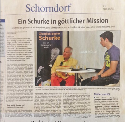 ICF Schorndorf Zeitungsartikel 6.5.14